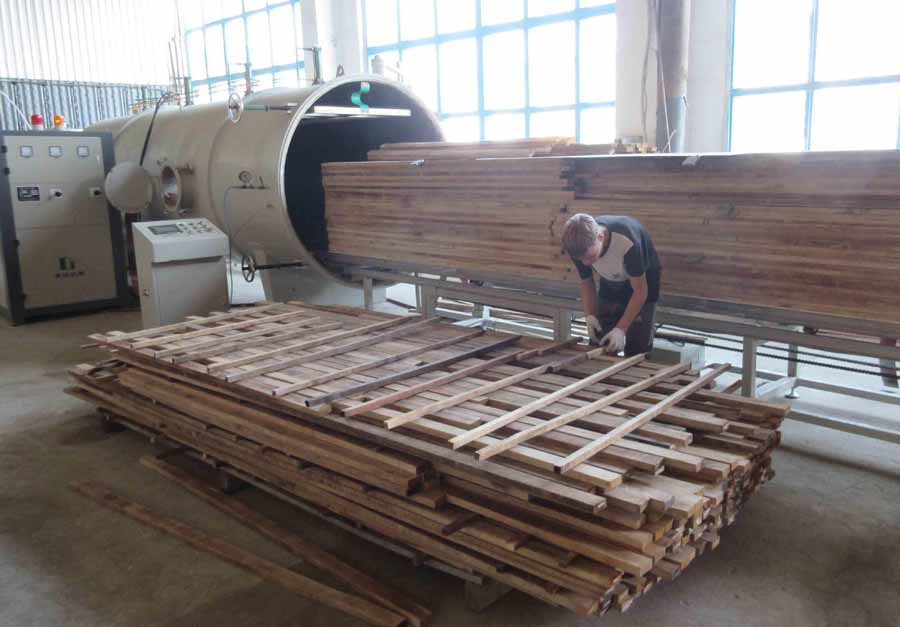 Radio frequency vacuum wood dryer kiln machine